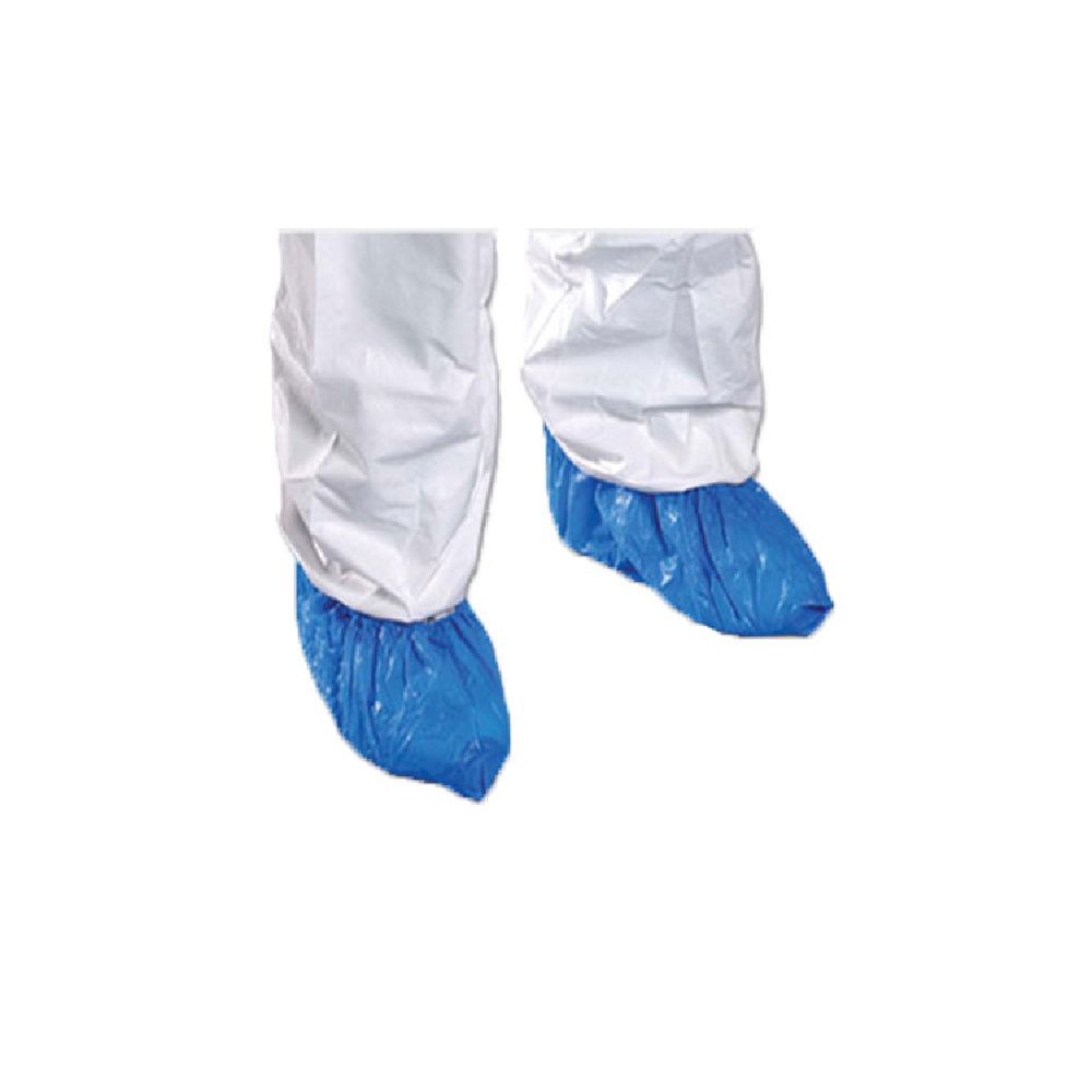 CPE Shoe Cover Blue - 3.2G (0.04mm) - Cleanstat Pte Ltd