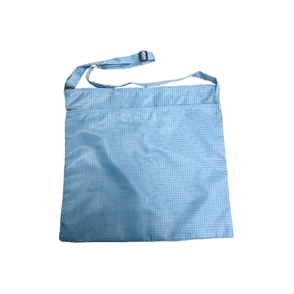 Cleanroom Bags 2 Compartment Long Sling Bag Sky Blue 36cm x 38cm